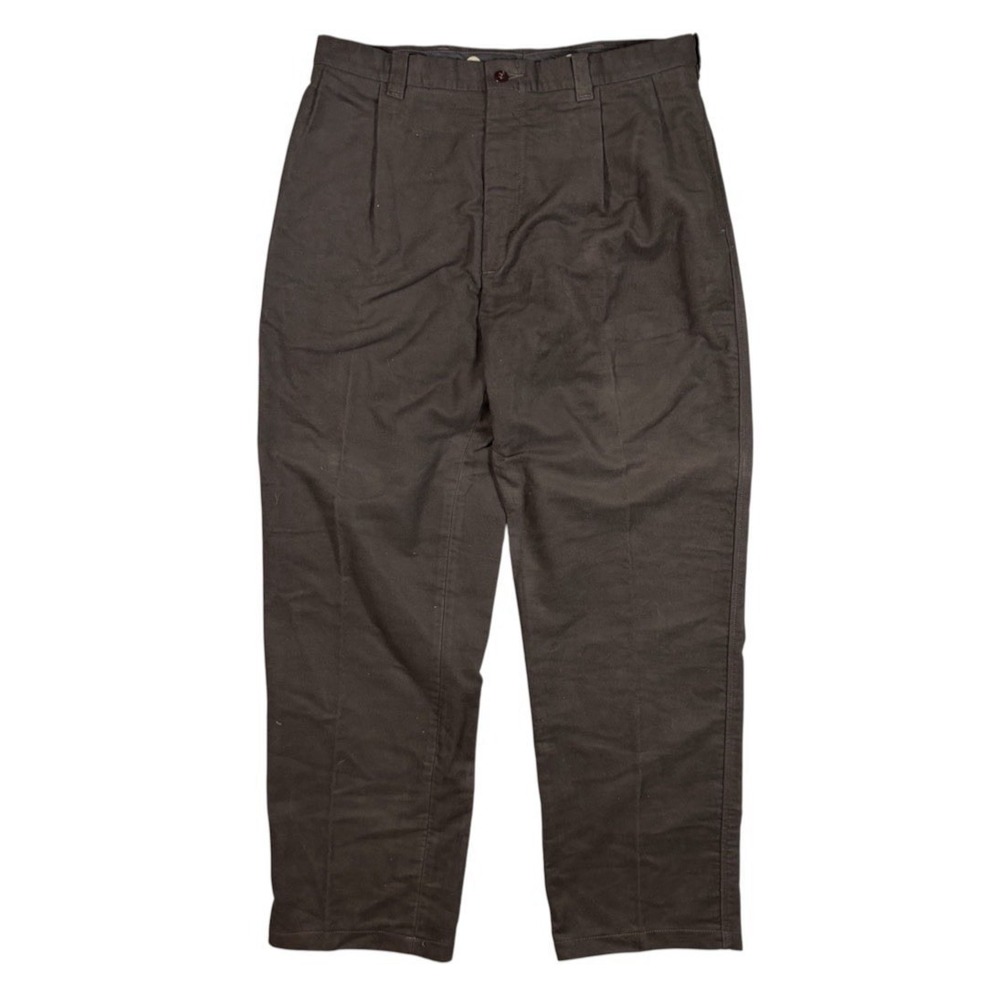 C.C. Filson Vintage Pleated Pants Mens 37x32 880PLT Moleskin Brushed Cotton USA